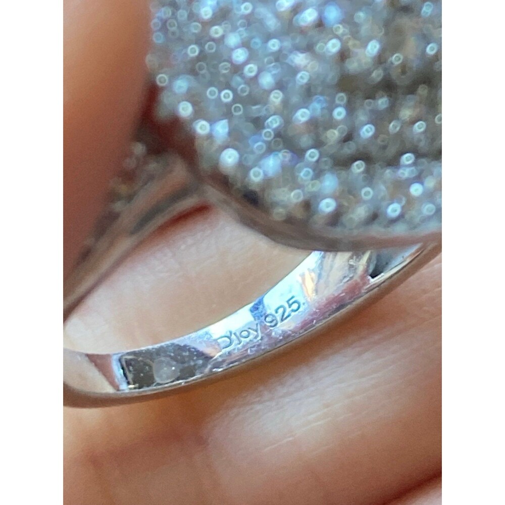 Stunning 925 Sterling Silver Simulated Diamond Ri… - image 5
